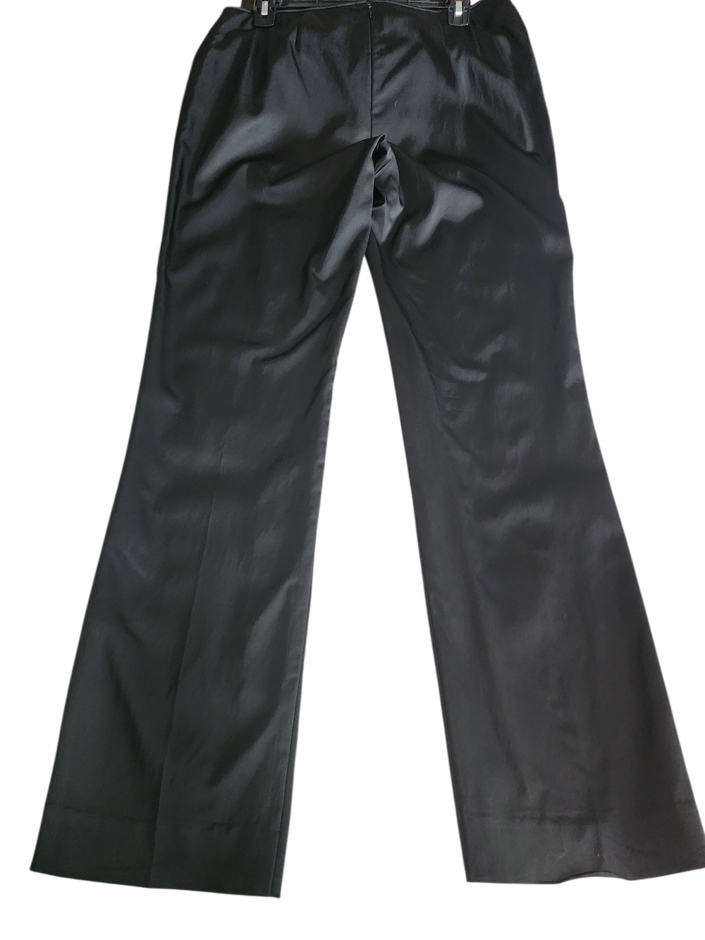 Kenneth Cole Classic Black Satin Straight Leg Dress Pants SZ 8